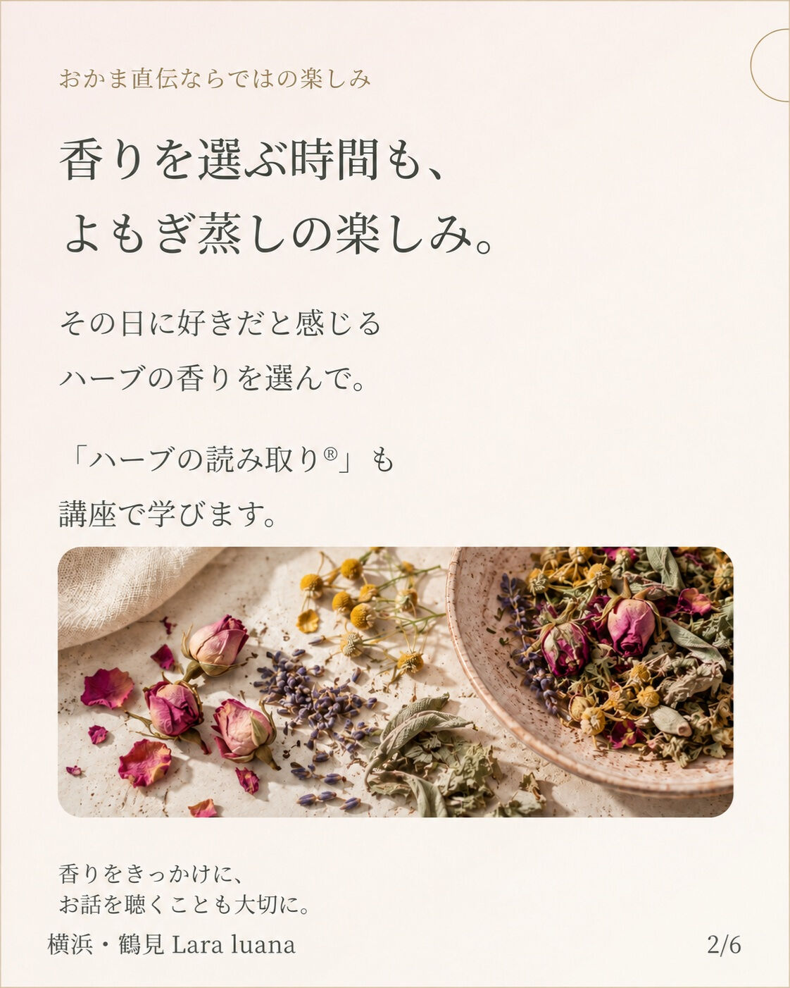 よもぎ蒸しが好き